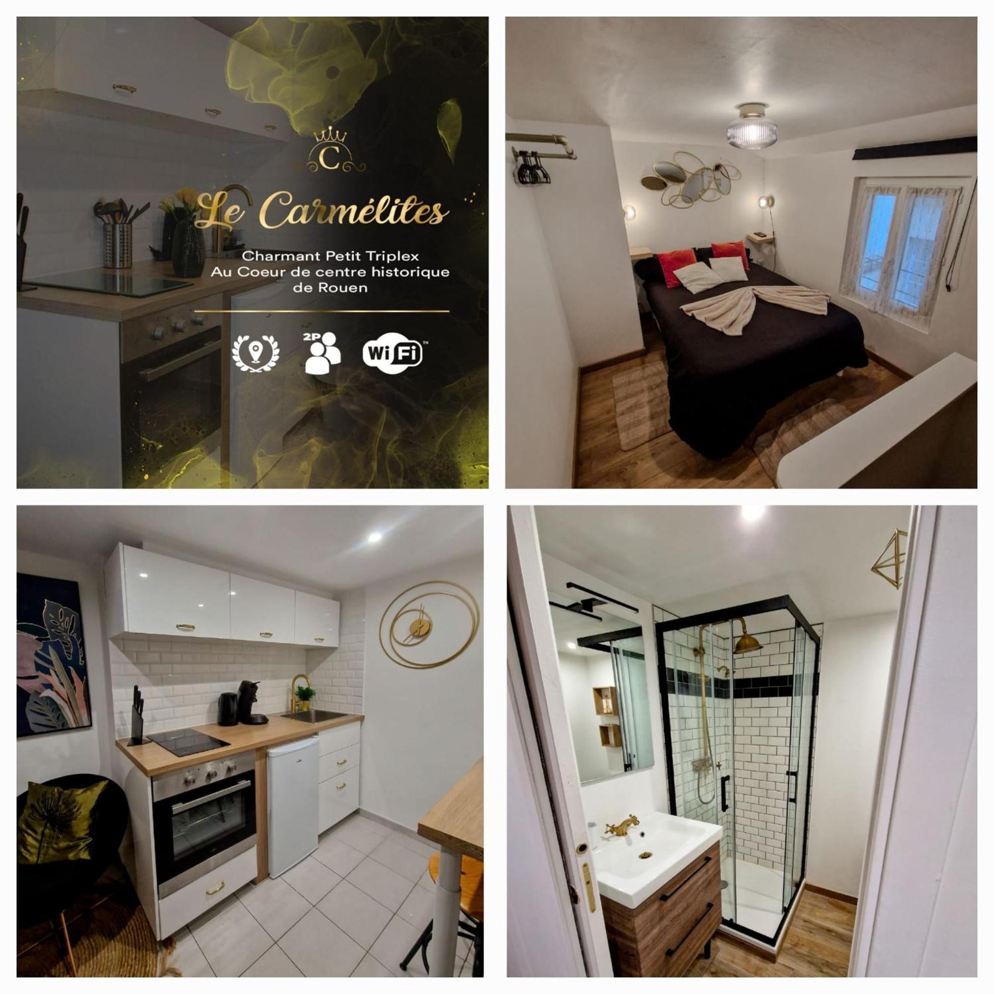Le Petit Triplex Des Carmelites -Coeur Historique Apartamento Ruão Exterior foto